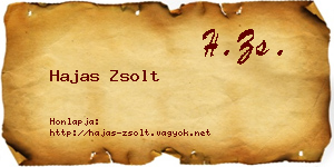 Hajas Zsolt névjegykártya